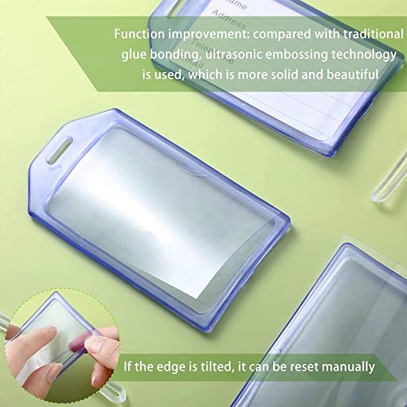 Pvc Clear Luggage Travel Bag Tags 5