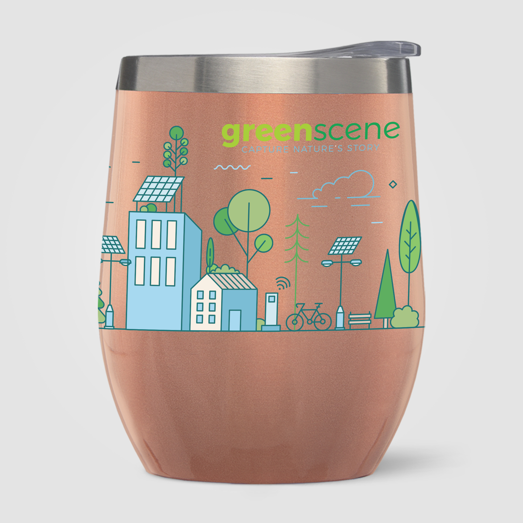 Escape - 11 oz. Double-Wall Stainless Wine Cup 10