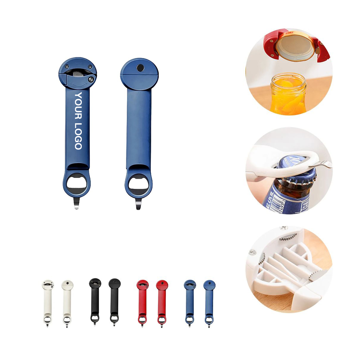 Magnetic Grip Can Opener for Compact Storage 1