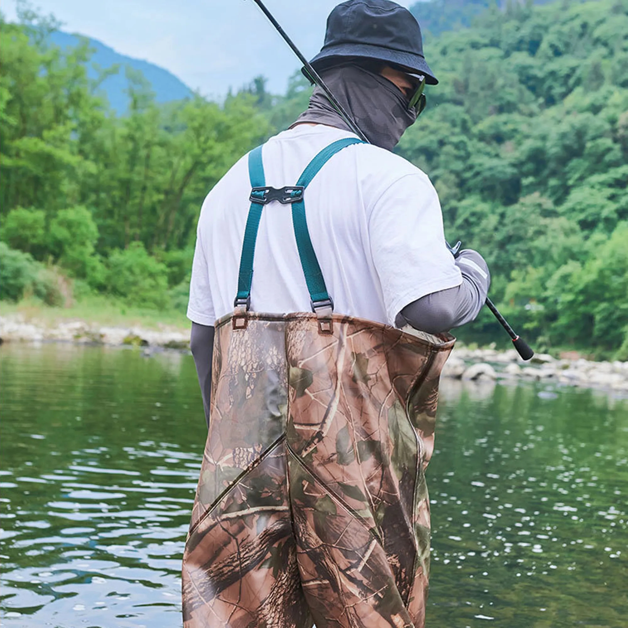 Half-Body One-Piece Waders For Fishing And Catching 5