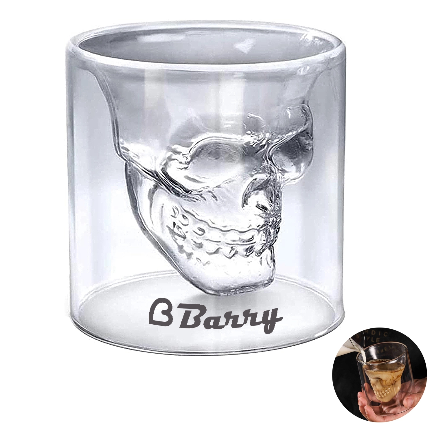 2.54 Oz Creative Skull Cup 2