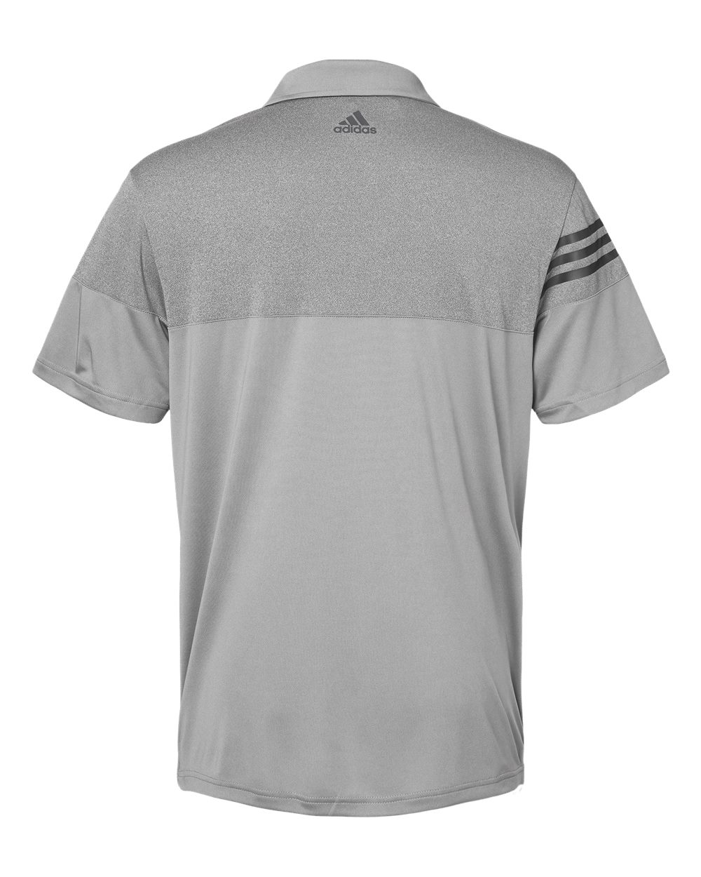 Men's Heathered 3-Stripes Colorblocked Polo - A213 28
