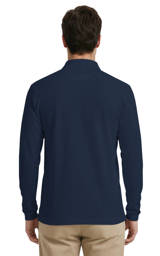 Adult Superblend L/S Pocketed Polo 48
