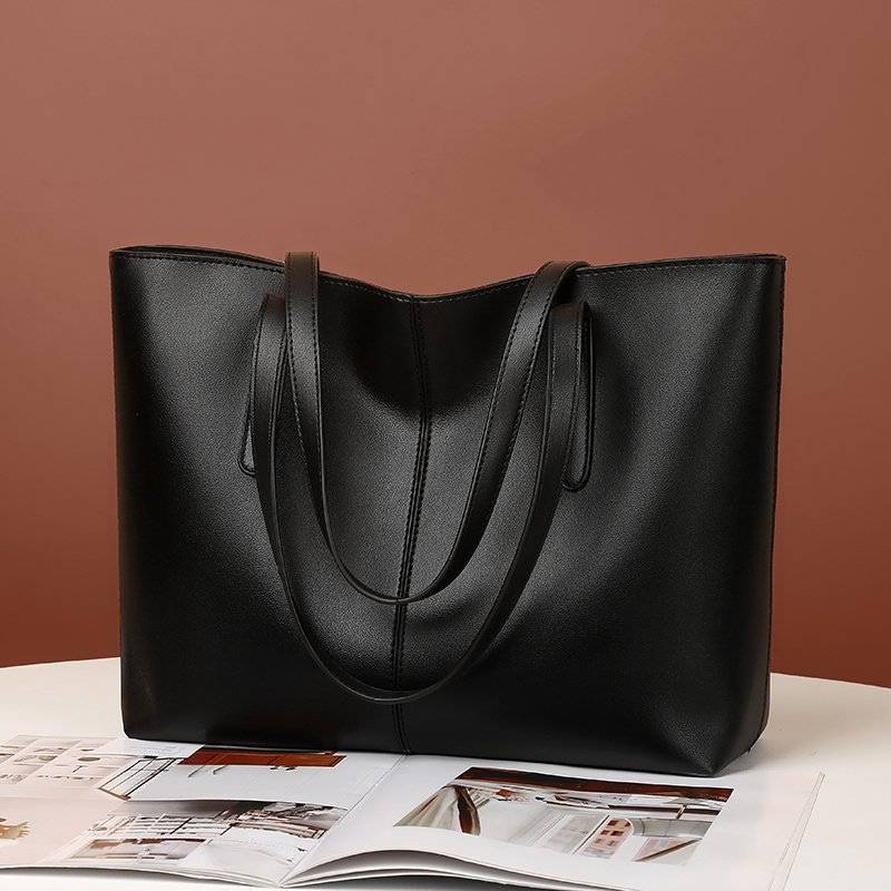 PU Leather Tote bag Retro shoulder handbag 3