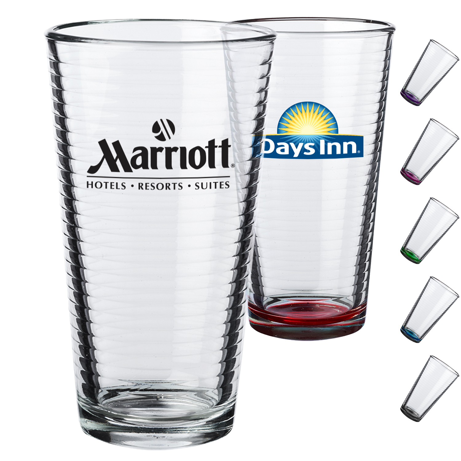 Spiral Pint Glasses, 16 oz 1