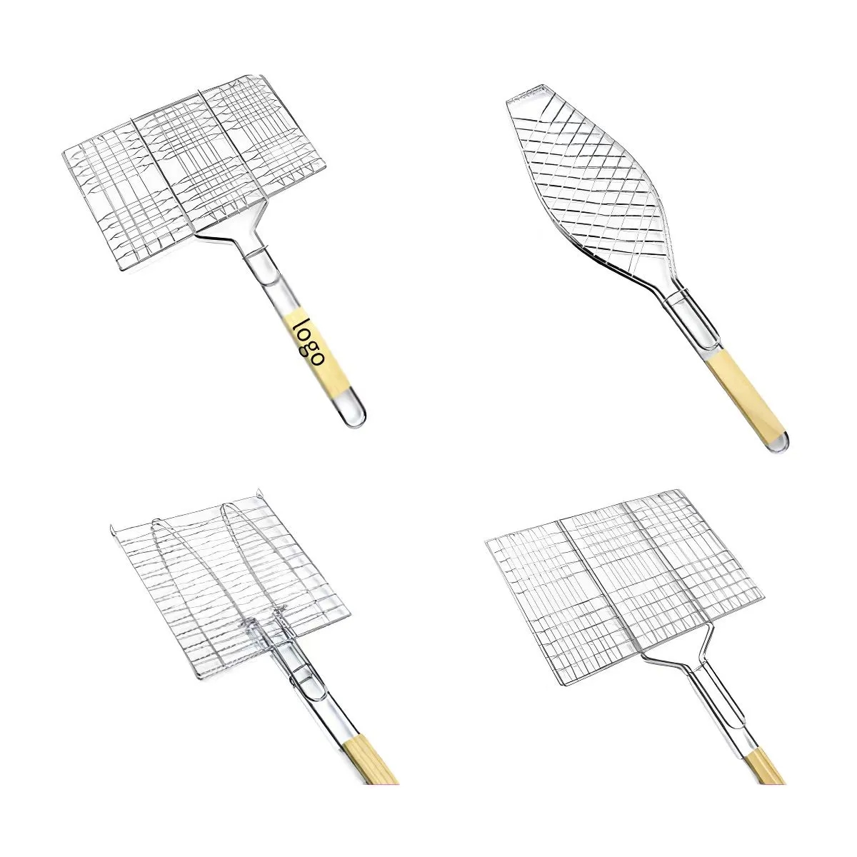 Portable Removable Handle Barbecue Grill Basket 7