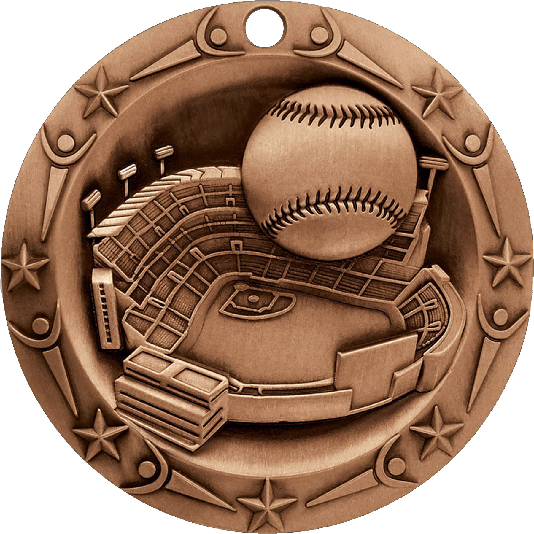Stock World Class Sports & Academic Medals: Baseball 4