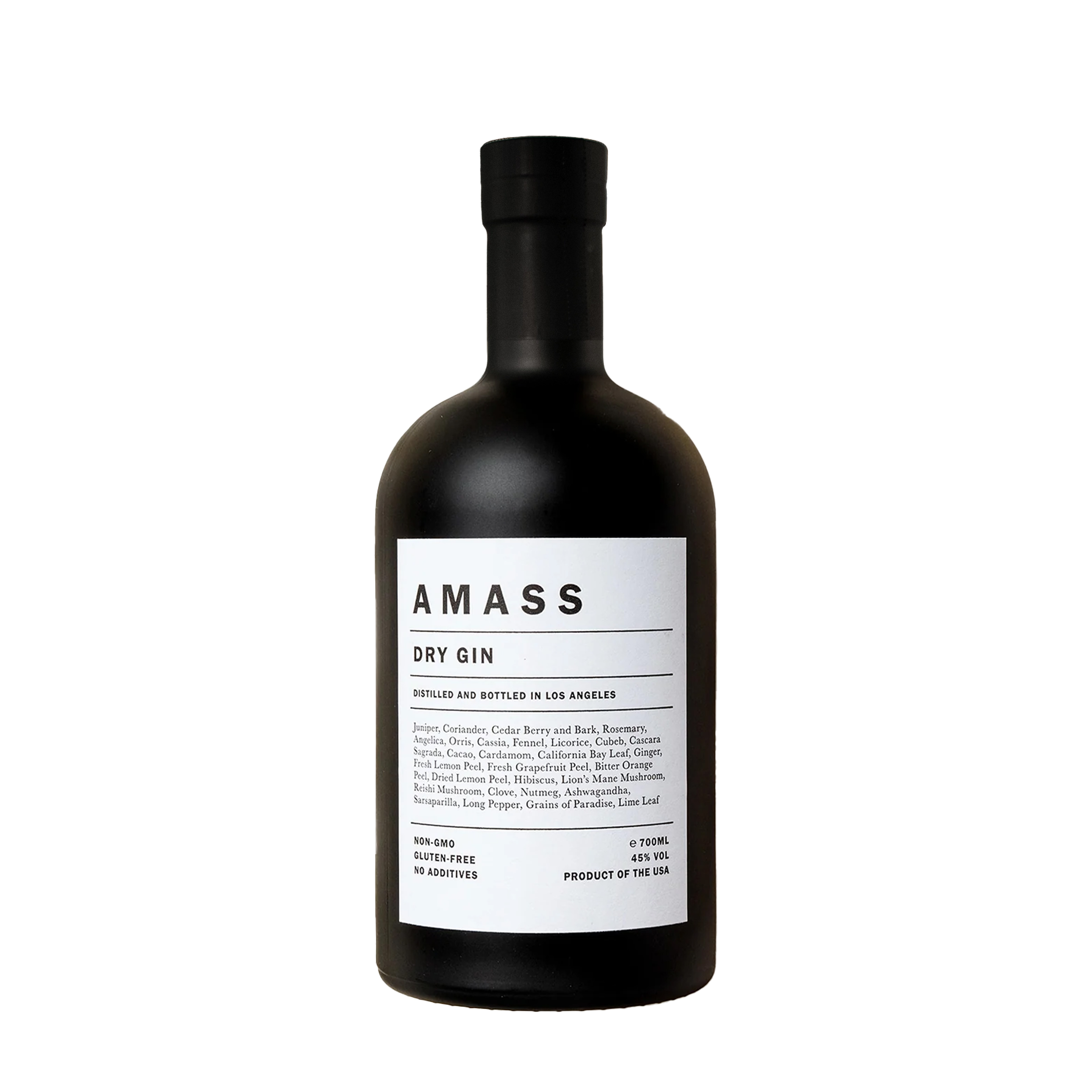 Etched Amass Dry Gin Liquor Bottle 1