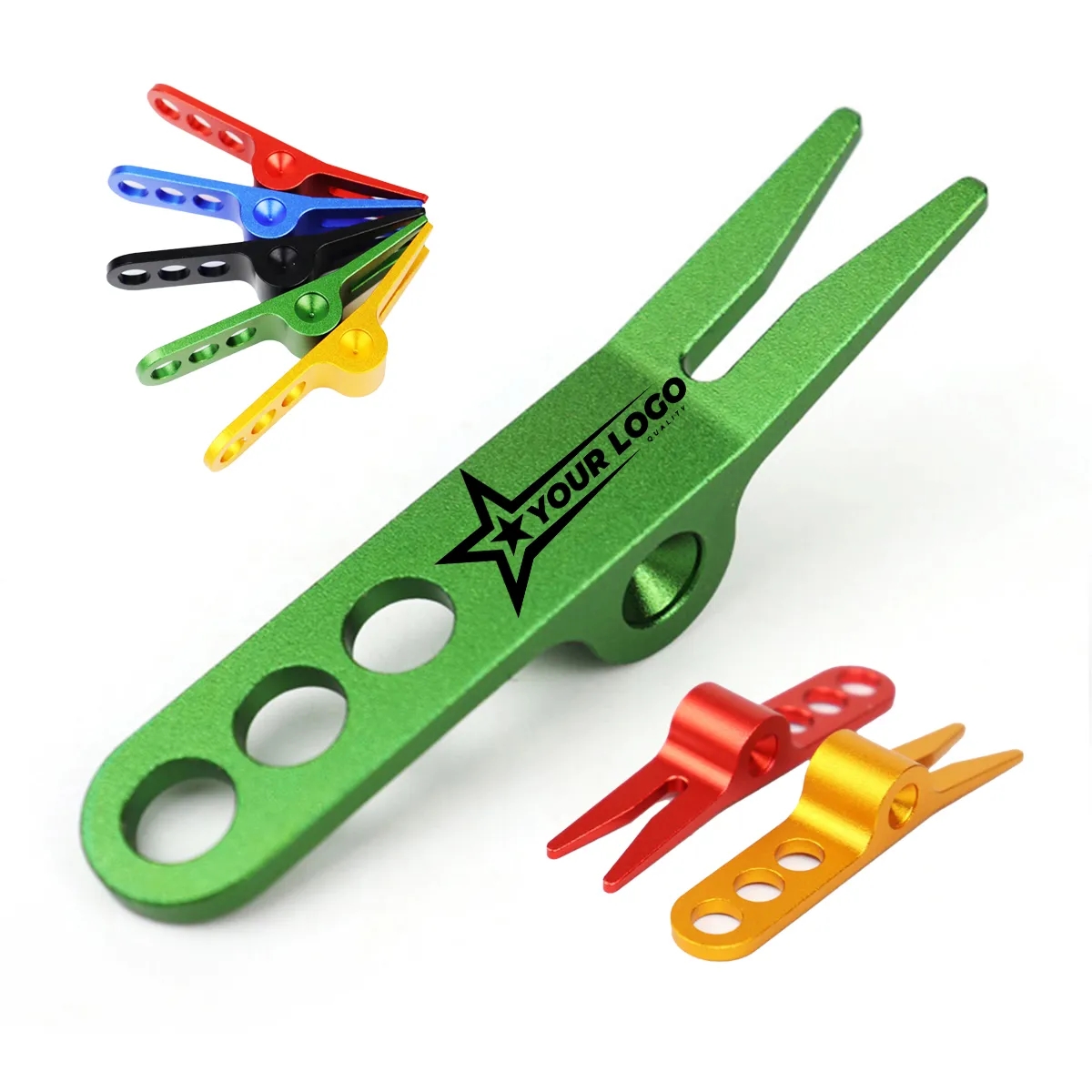 Golf Accessories Green Fork Anode Three-hole Ball Lawn 1