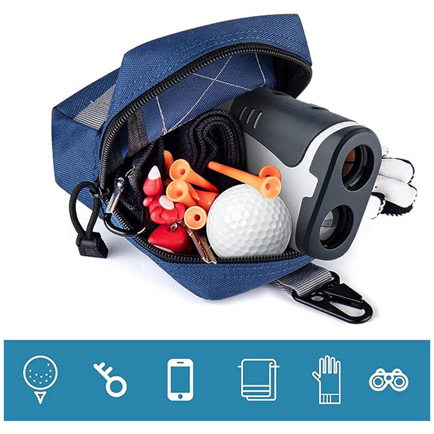 Zippered golf pouch 4