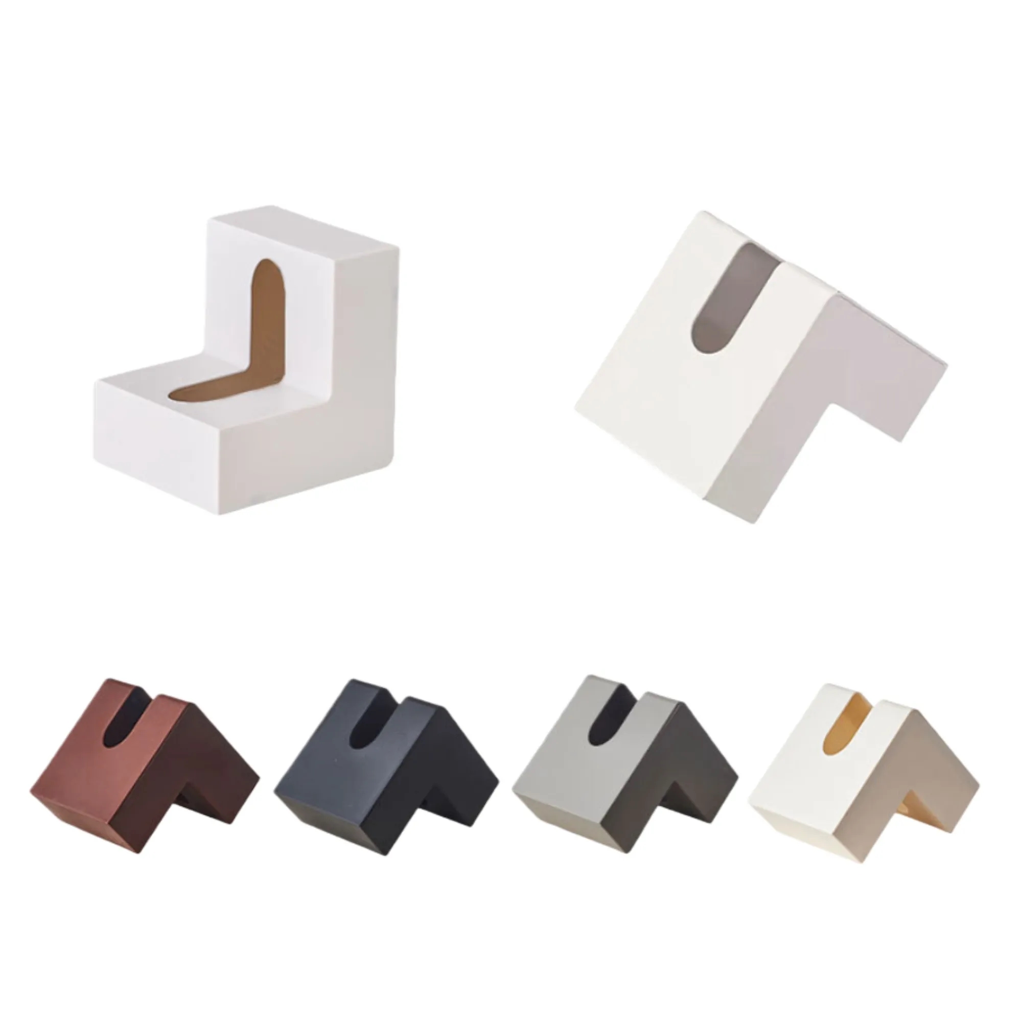 Plastic Folio Tissue Box Cover Multifunction L-Shaped Holder 6