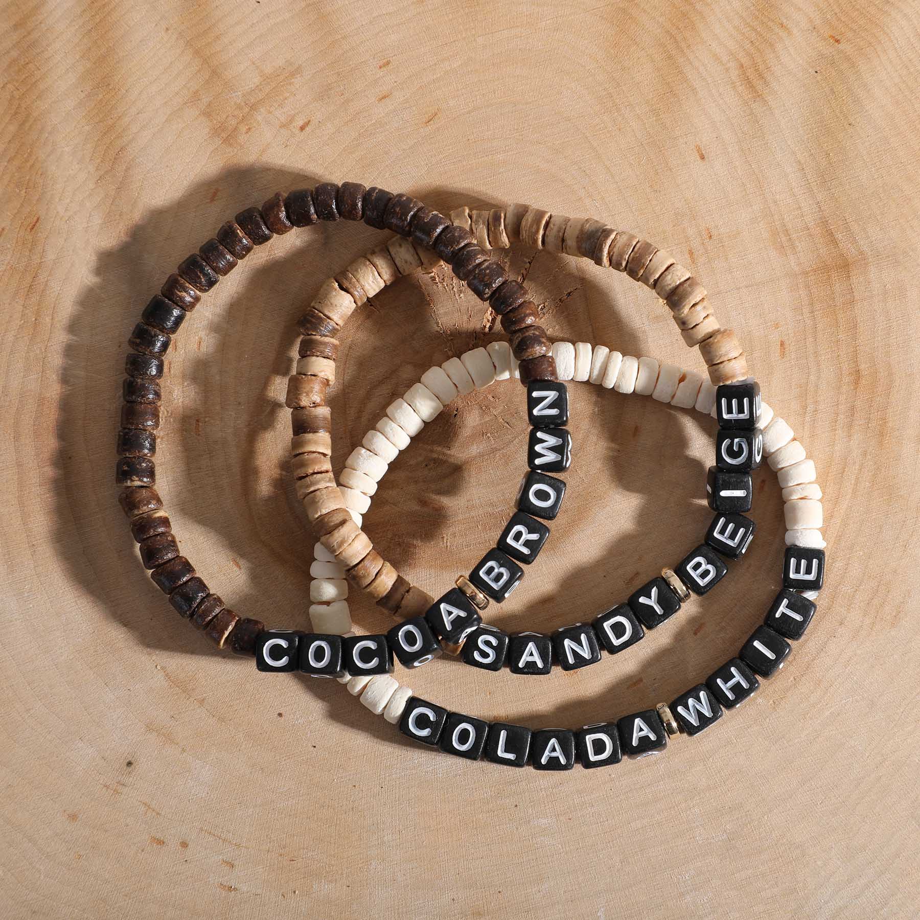 Coconut Shell Wood Friendship Bracelet 9