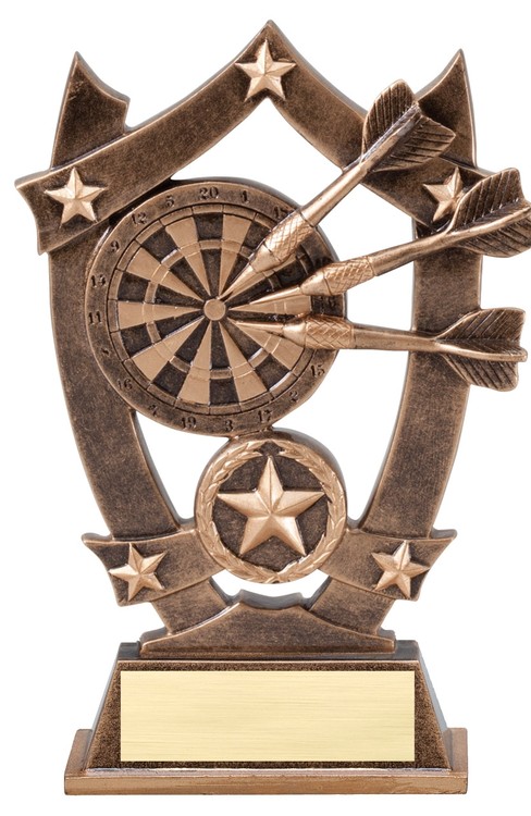 6-1/2" Tall Darts Sport Stars Resin
