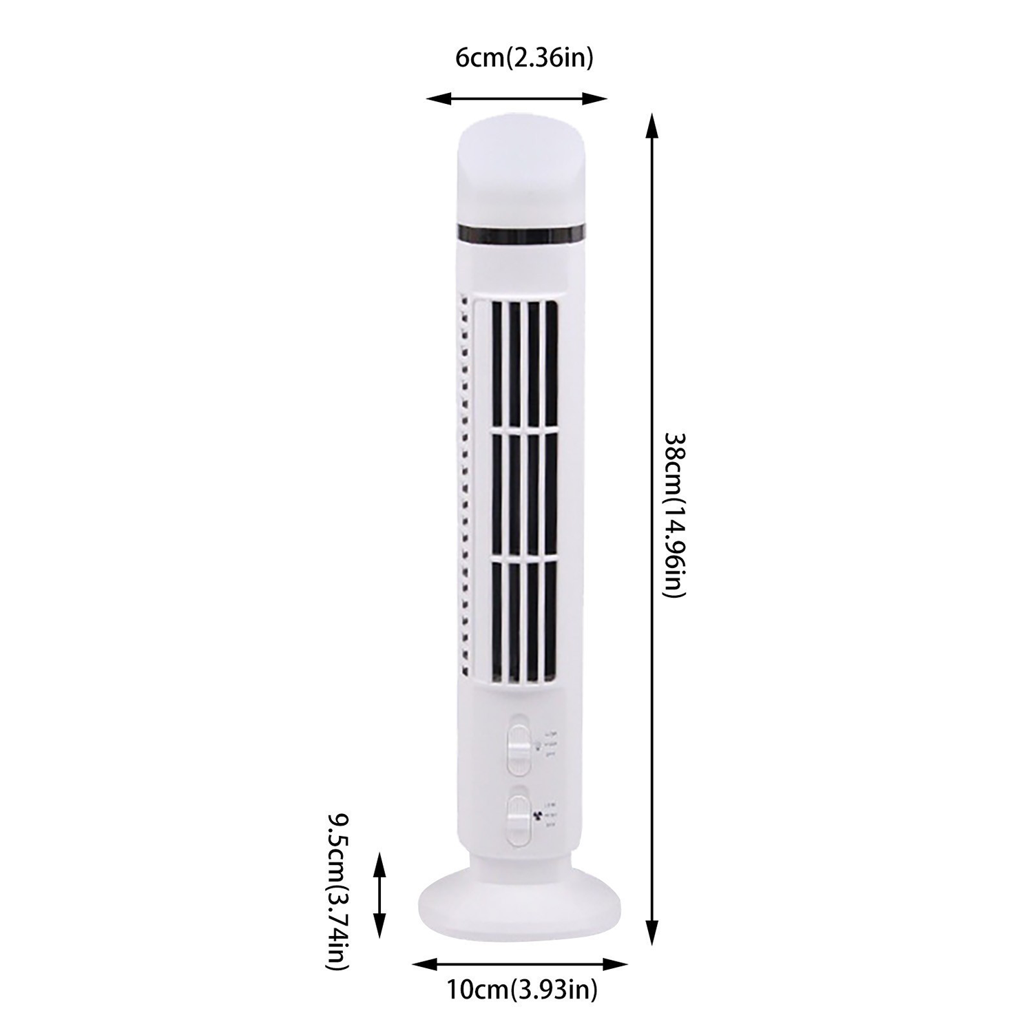 Portable Oscillating Tower Fan with Light 2