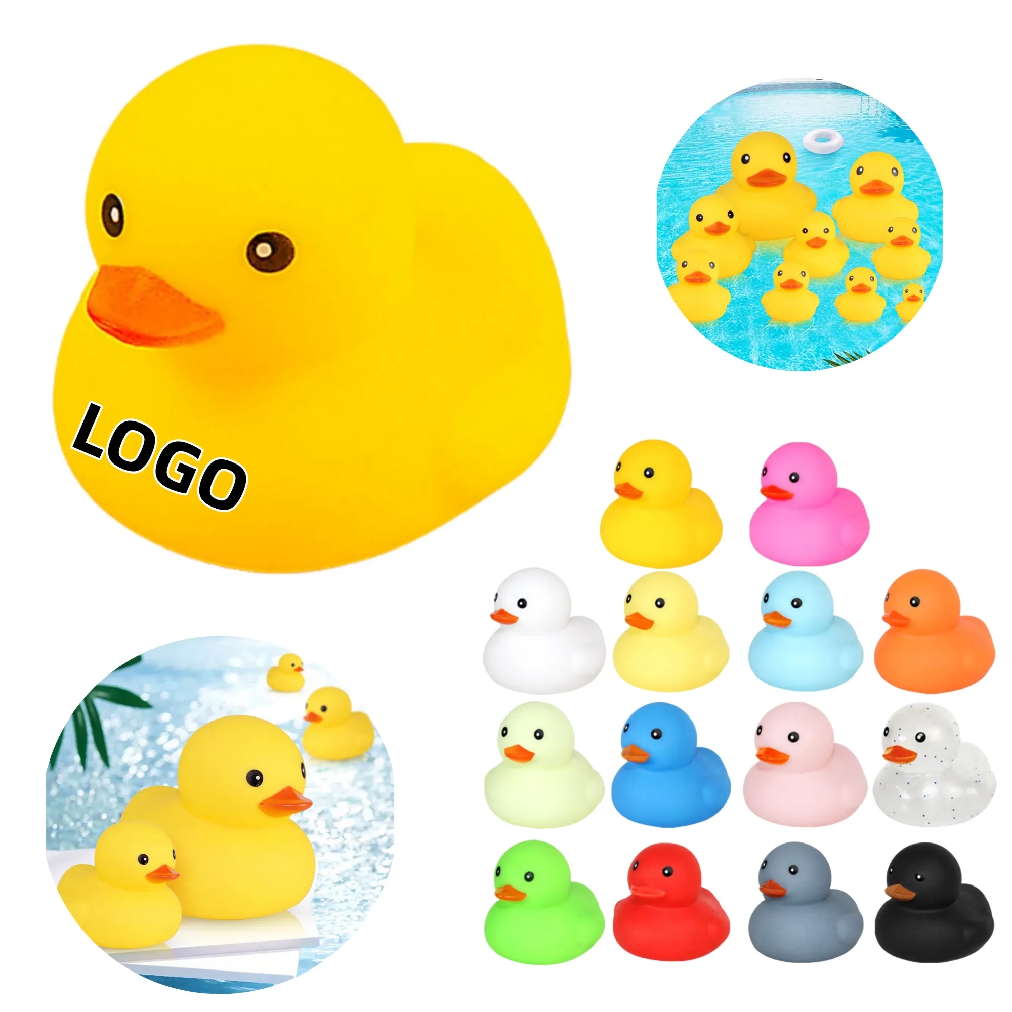 Baby Bath Toys Are Little Ducks.