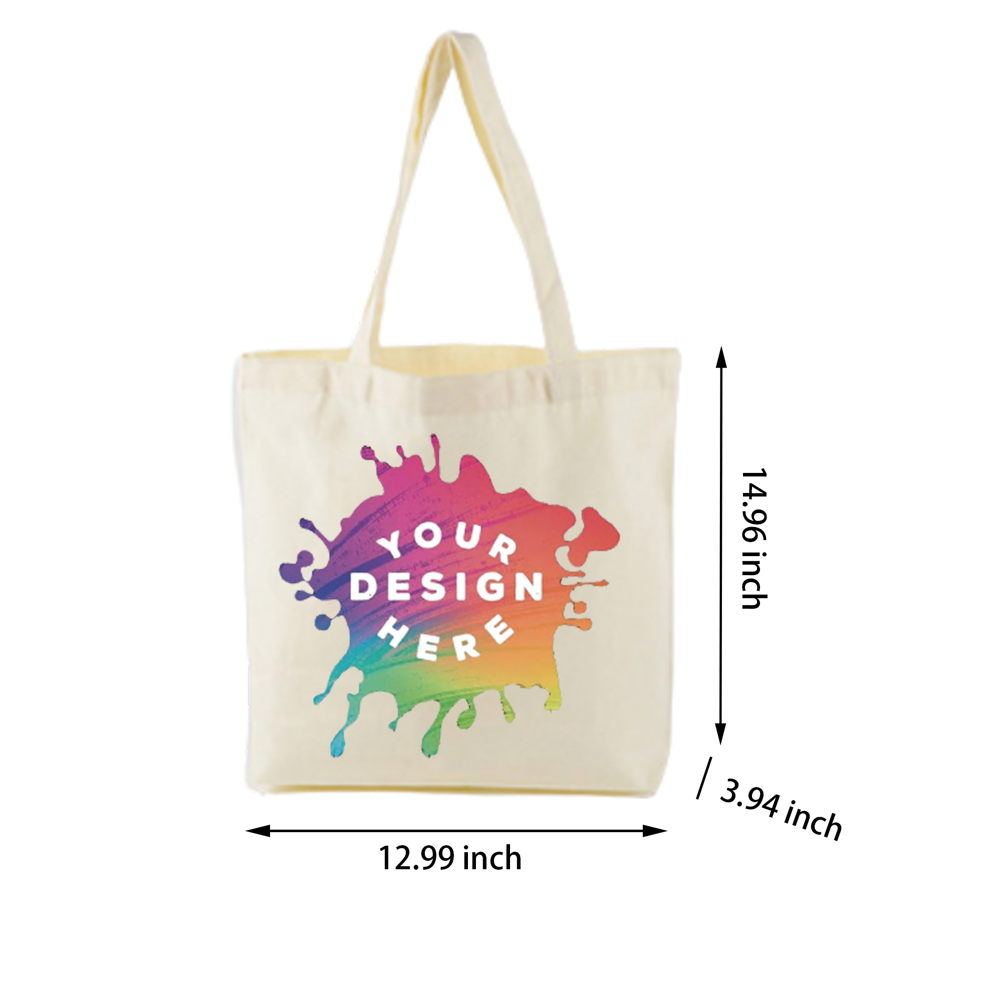 MOQ:25pcs Eco-Friendly Canvas Tote Bag 3
