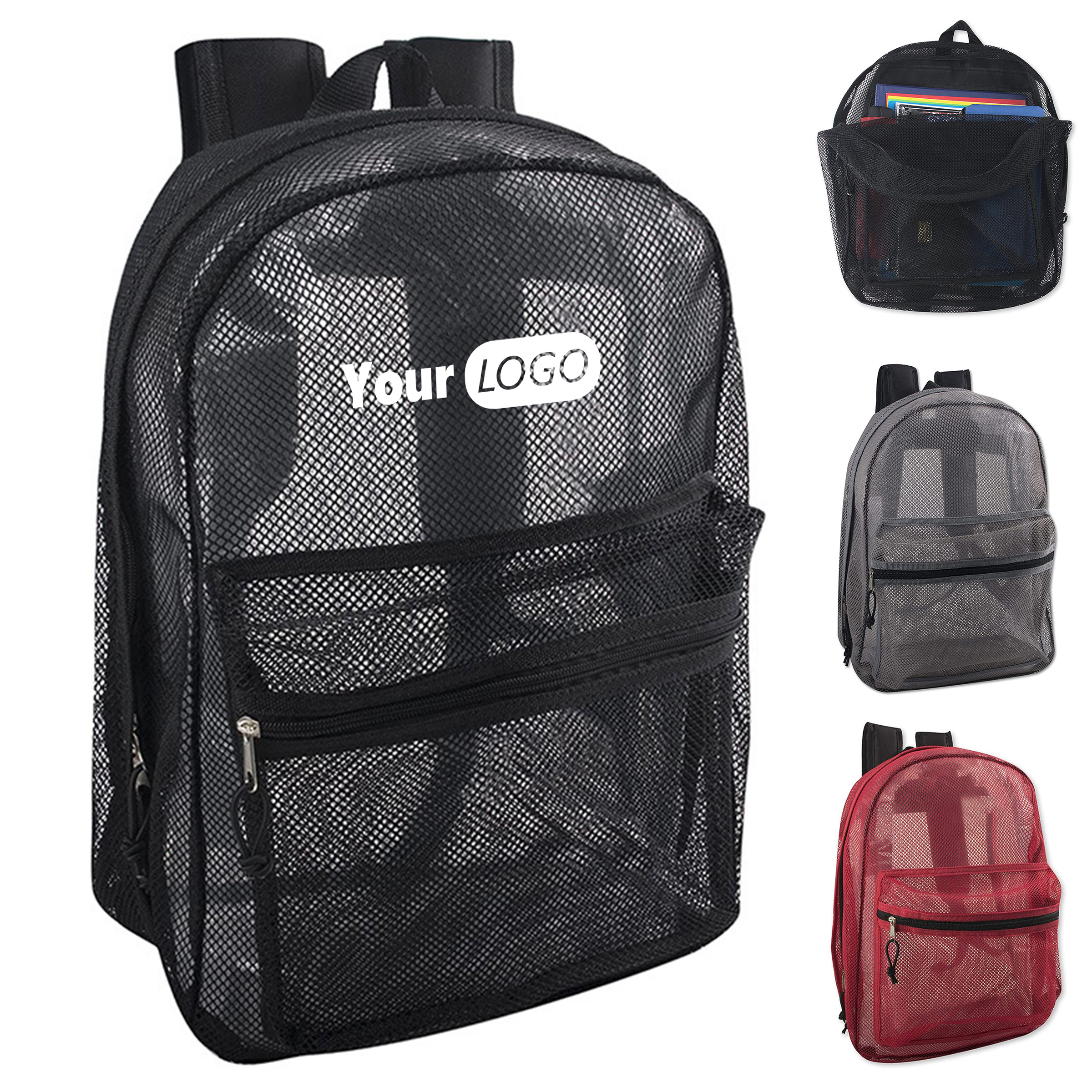 Polyester Mesh Beach Backpack 8