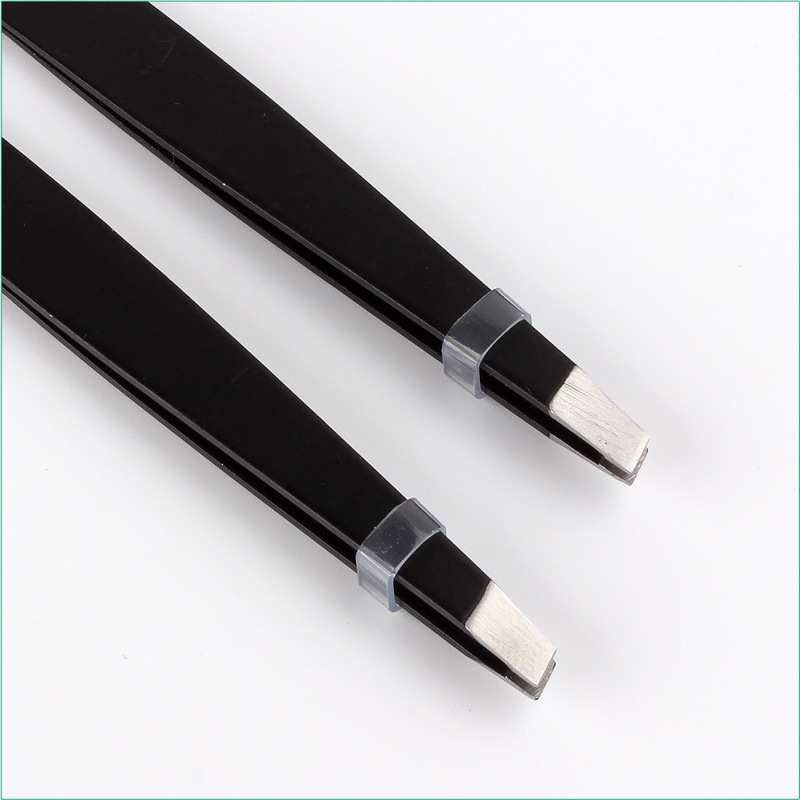 Customized Private Label Stainless Steel Eyelash Eyebrow Tweezer 2
