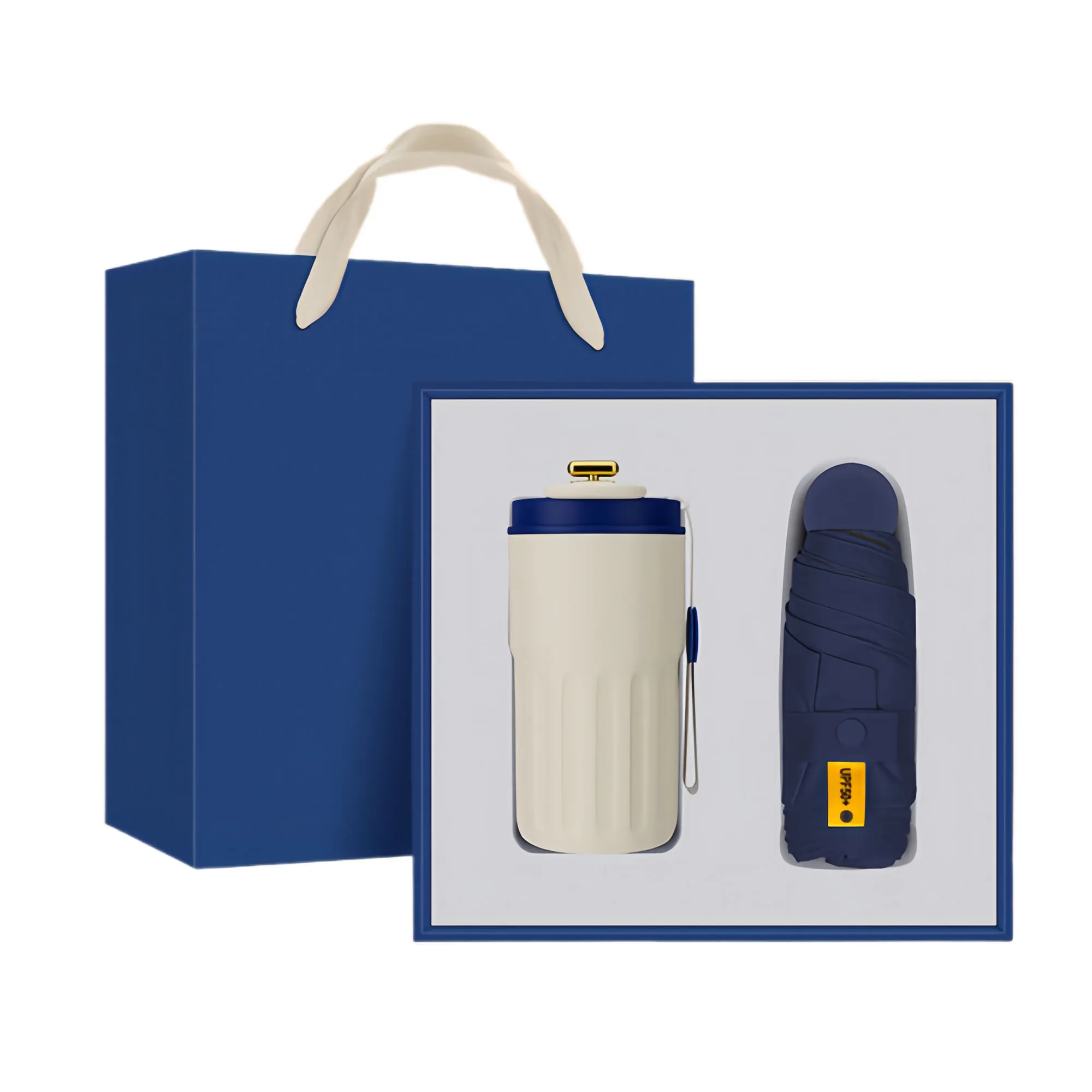 Premium Custom Logo Coffee Cup Umbrella Corporate Gift Set 2