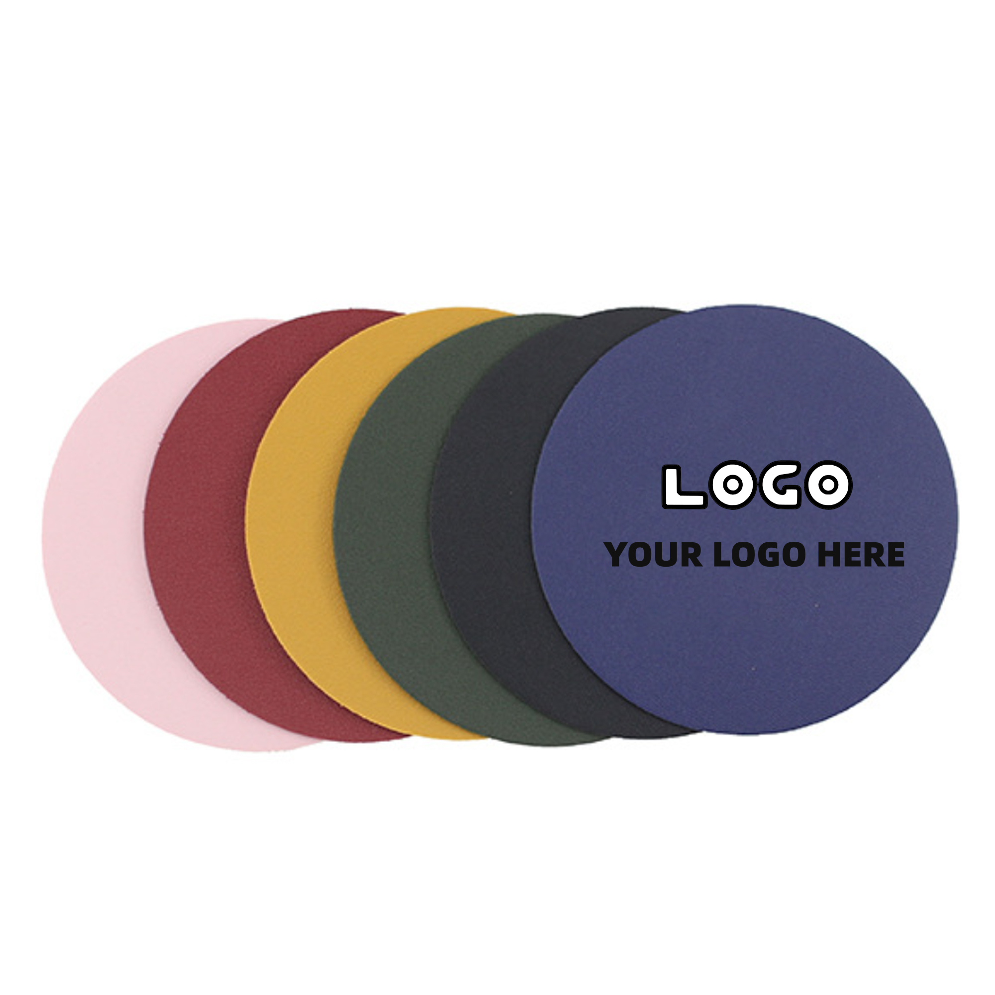 Soft PU Leather Drink Coaster 2