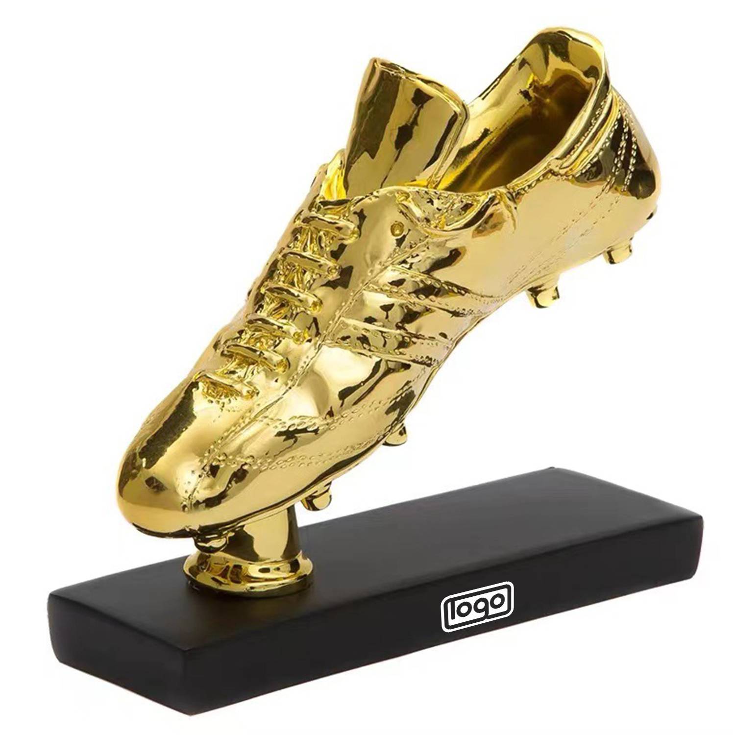 Gold Resin Football Boot Trophy 2