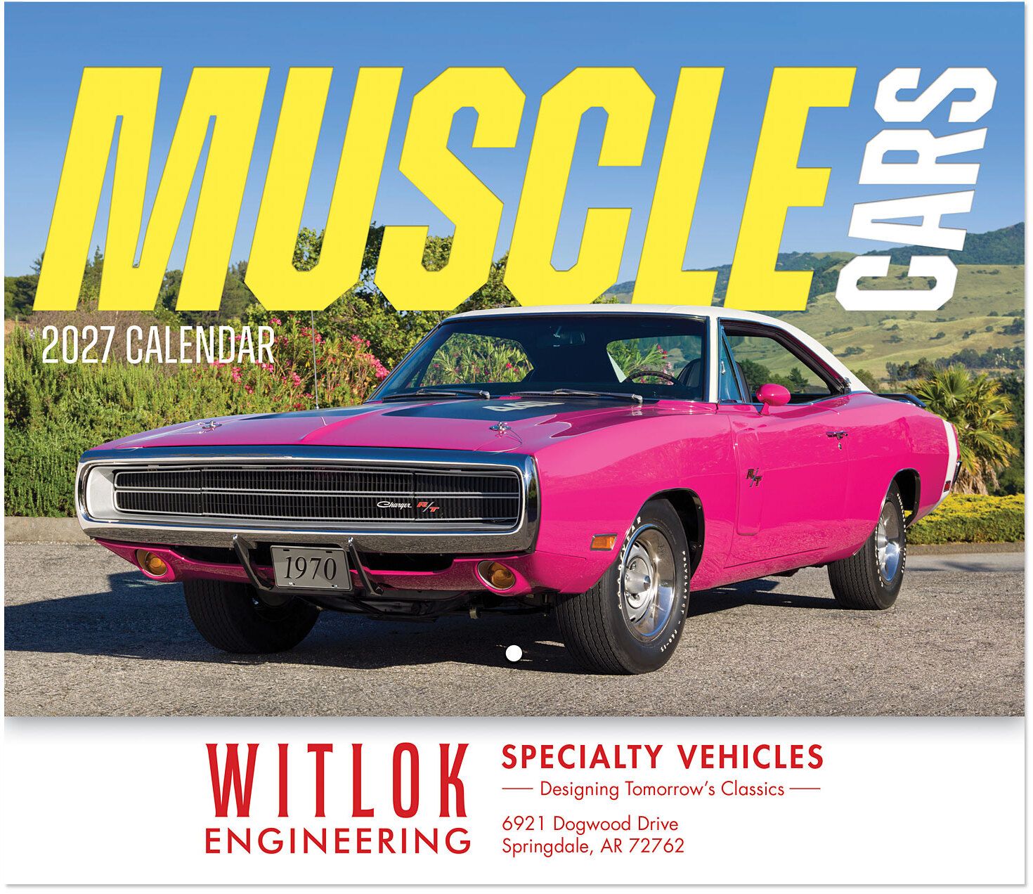 MUSCLE CARS STAPLED WALL CALENDAR 16