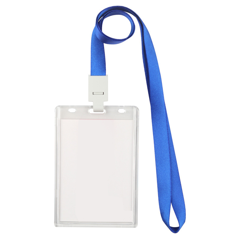 Acrylic Transparent ID Card Badge Holder with Lanyard 8