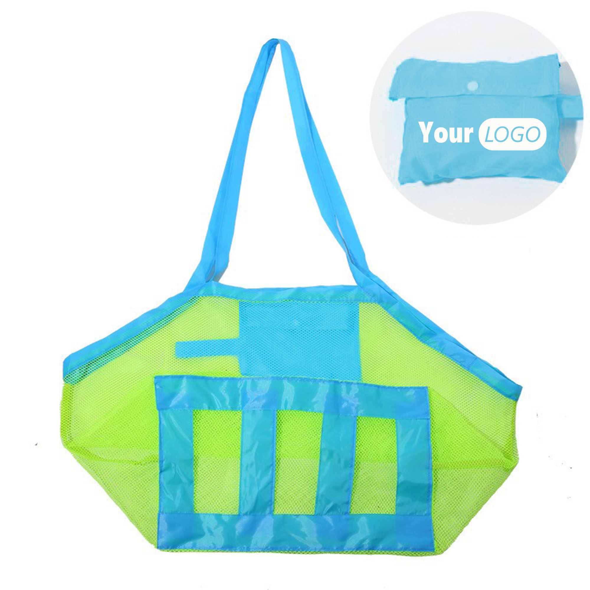 Grid Beach Bag, custom tote bag with logo imprint 2