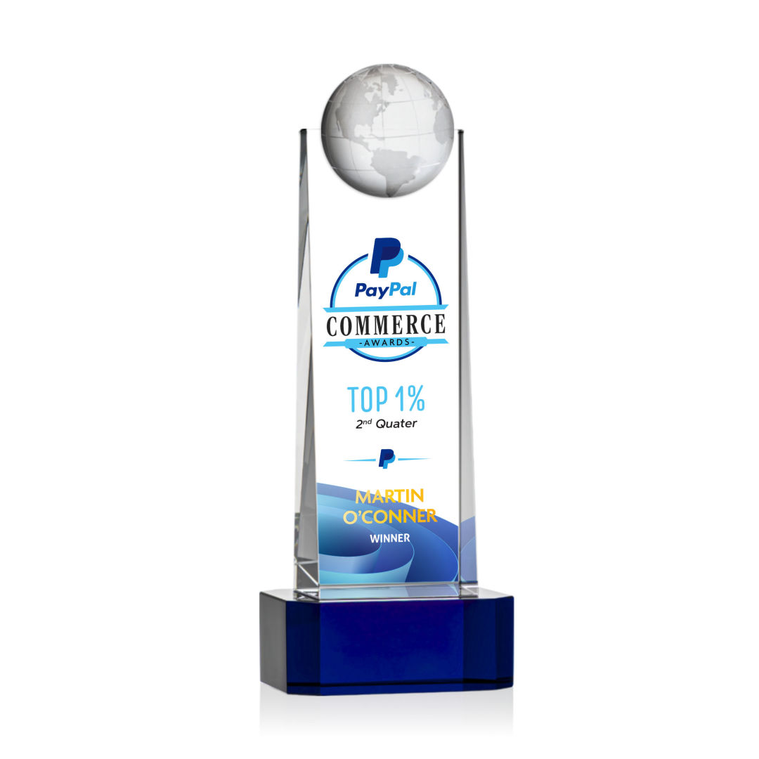Sherbourne Globe VividPrint™ Award - Blue 6