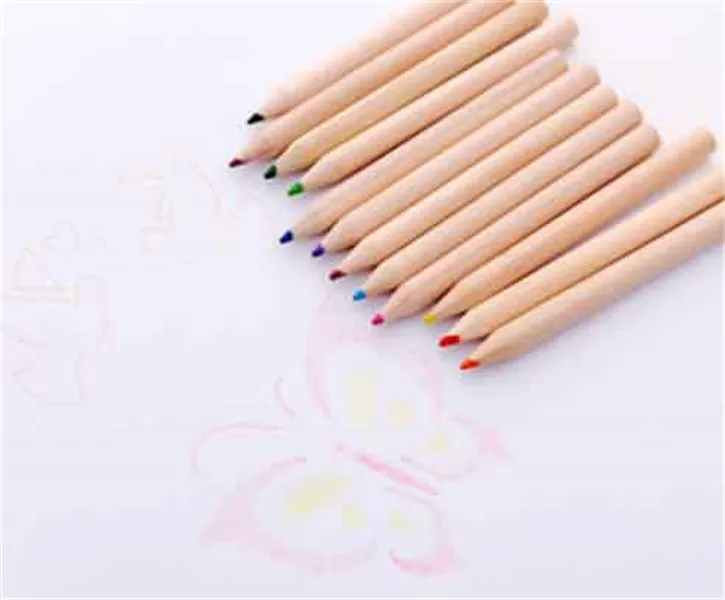 Colored Pencils with Sharpener In Tube Cap 5