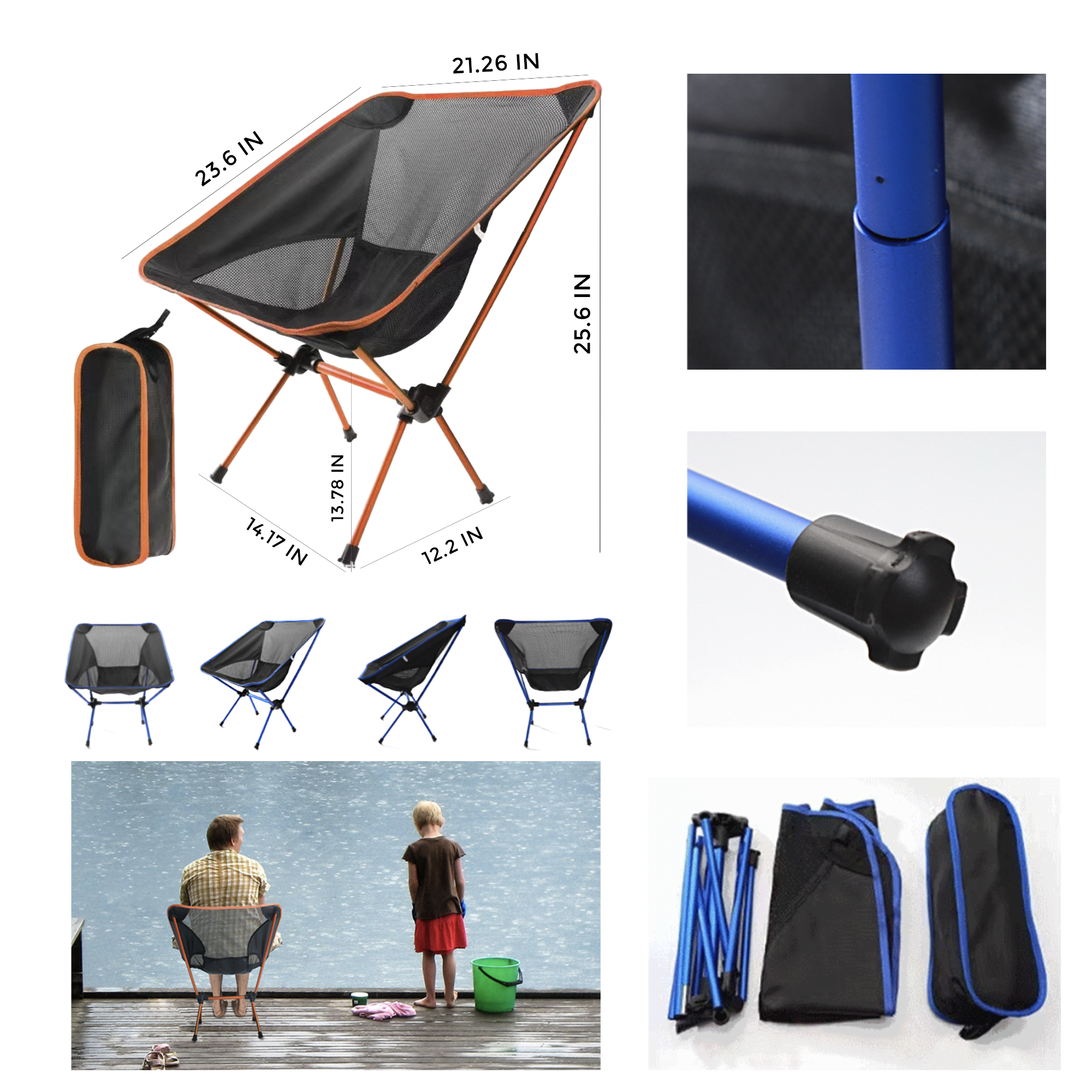 MOQ 10 PCS Comfortable Outdoor Folding Chair 2