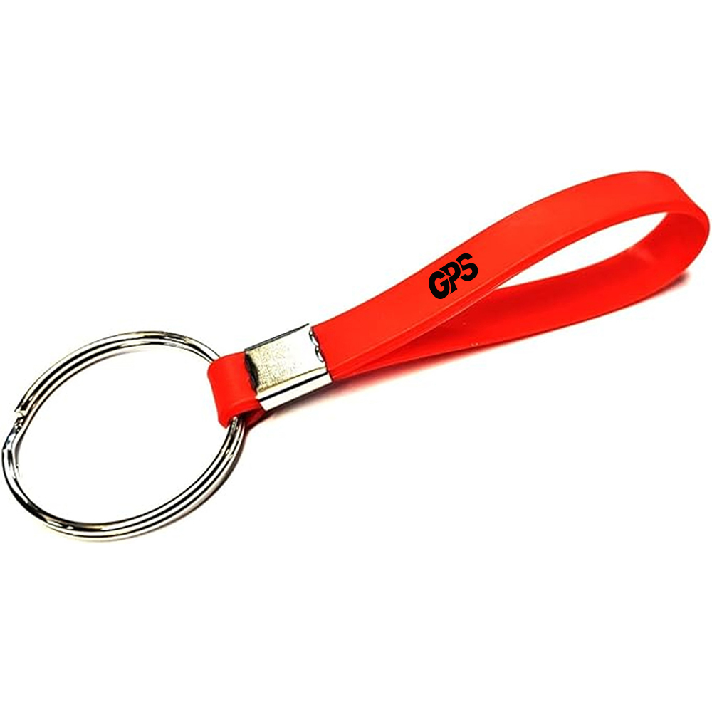 Silicone Wristband Keychain With Custom Logo 2
