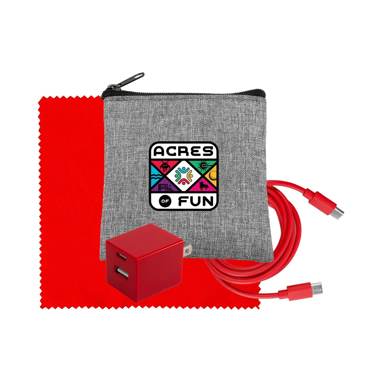 Recycled A+C to C Cable, Wall & Cloth Set 22