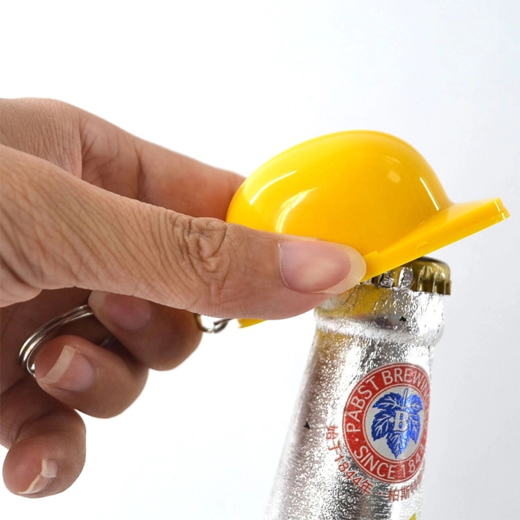 Construction Hat Bottle Opener Keychain 4