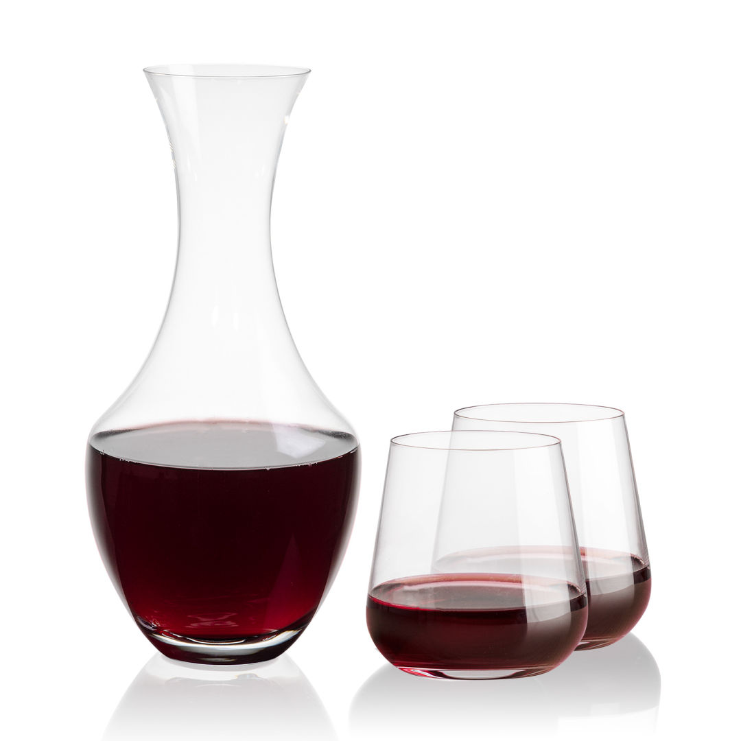Oldham Carafe & Howden Stemless Wine 7