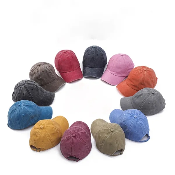 Wash Cotton Baseball Cap 7