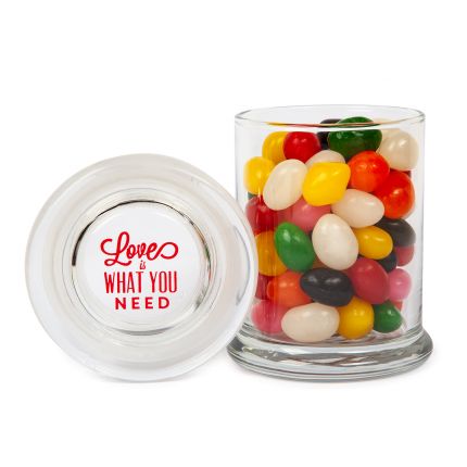 Glass Gourmet Jar - Jelly Beans 1