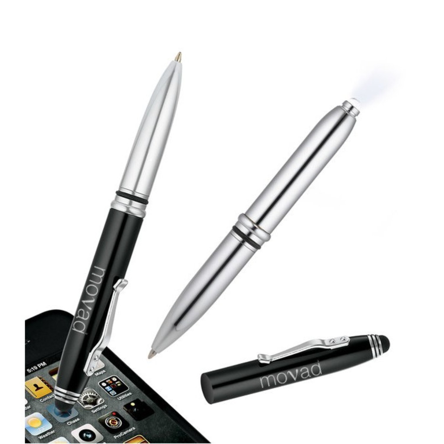 Flashlight and Stylus Metal Pen 16