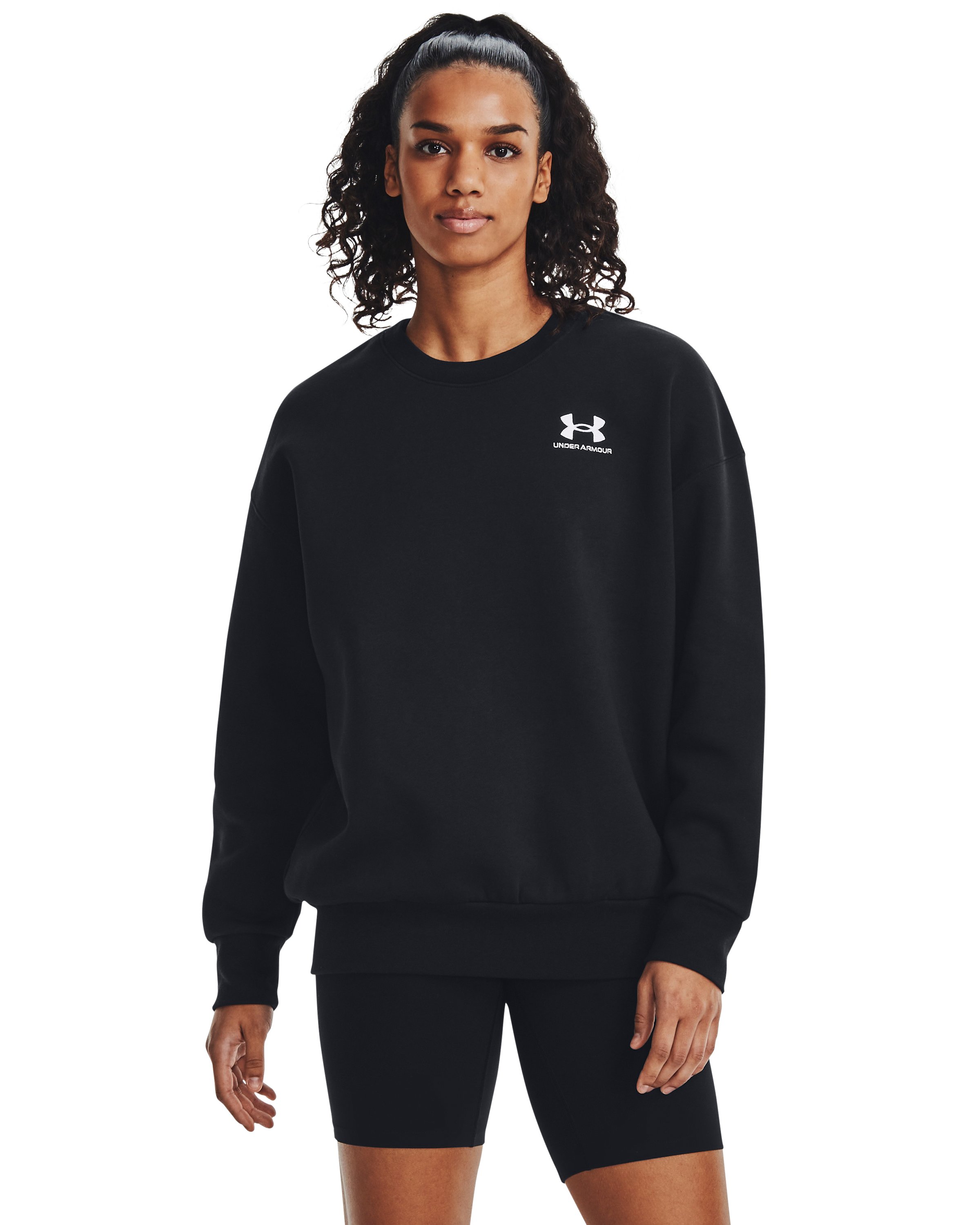 UA Icon Fleece Women's Oversized Crew 4