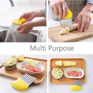 Stainless Steel Wavy Slicer With Sharp Blade 6