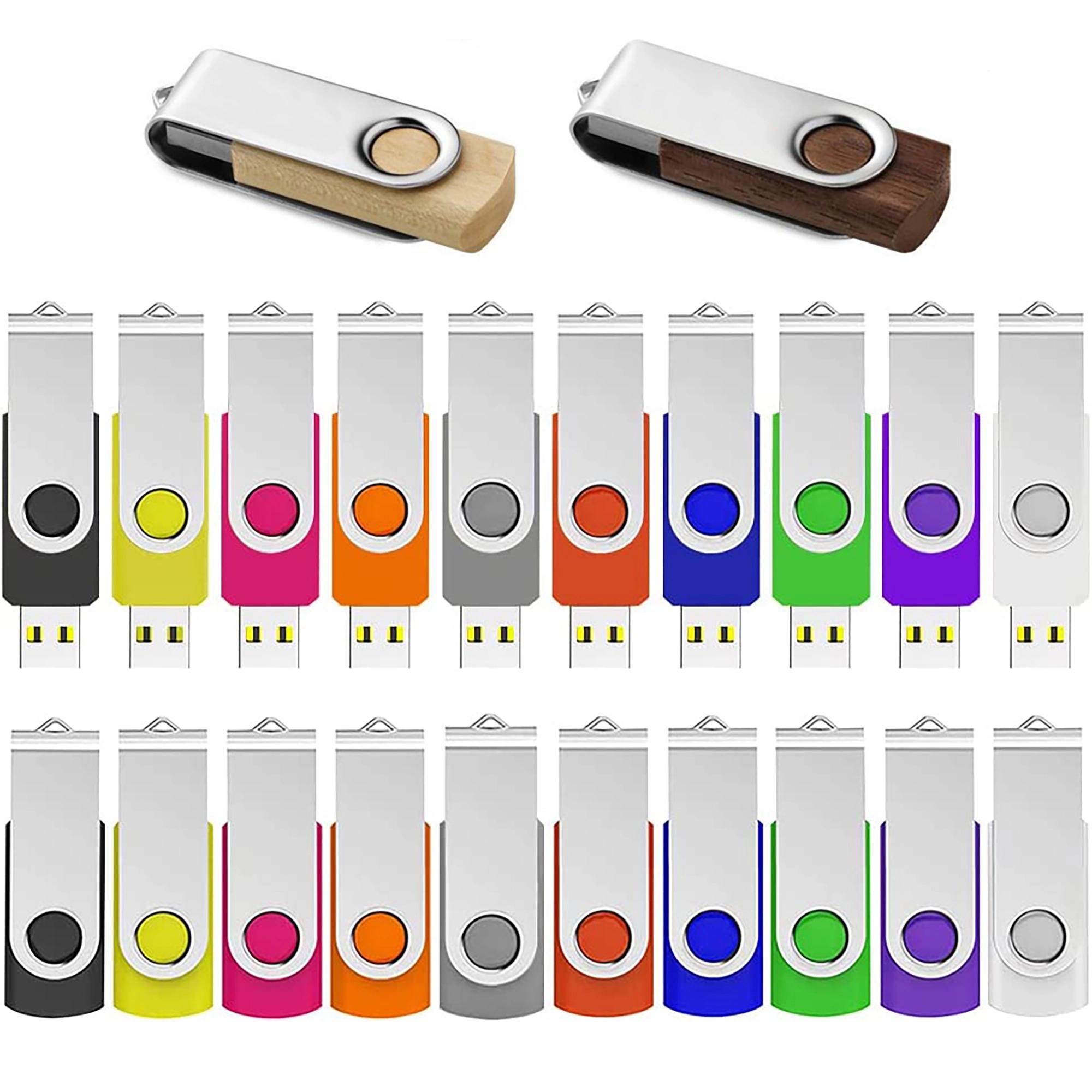 MOQ 100pcs 1 GB Swivel Flash Drive