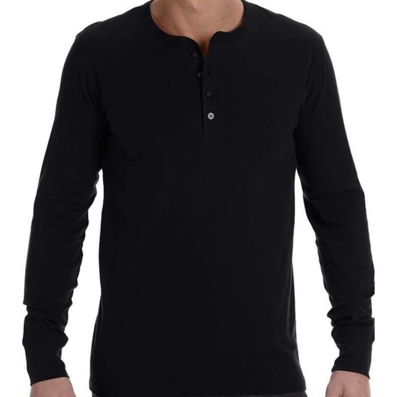 Bella Mens Jersey Long-Sleeve Henley 5