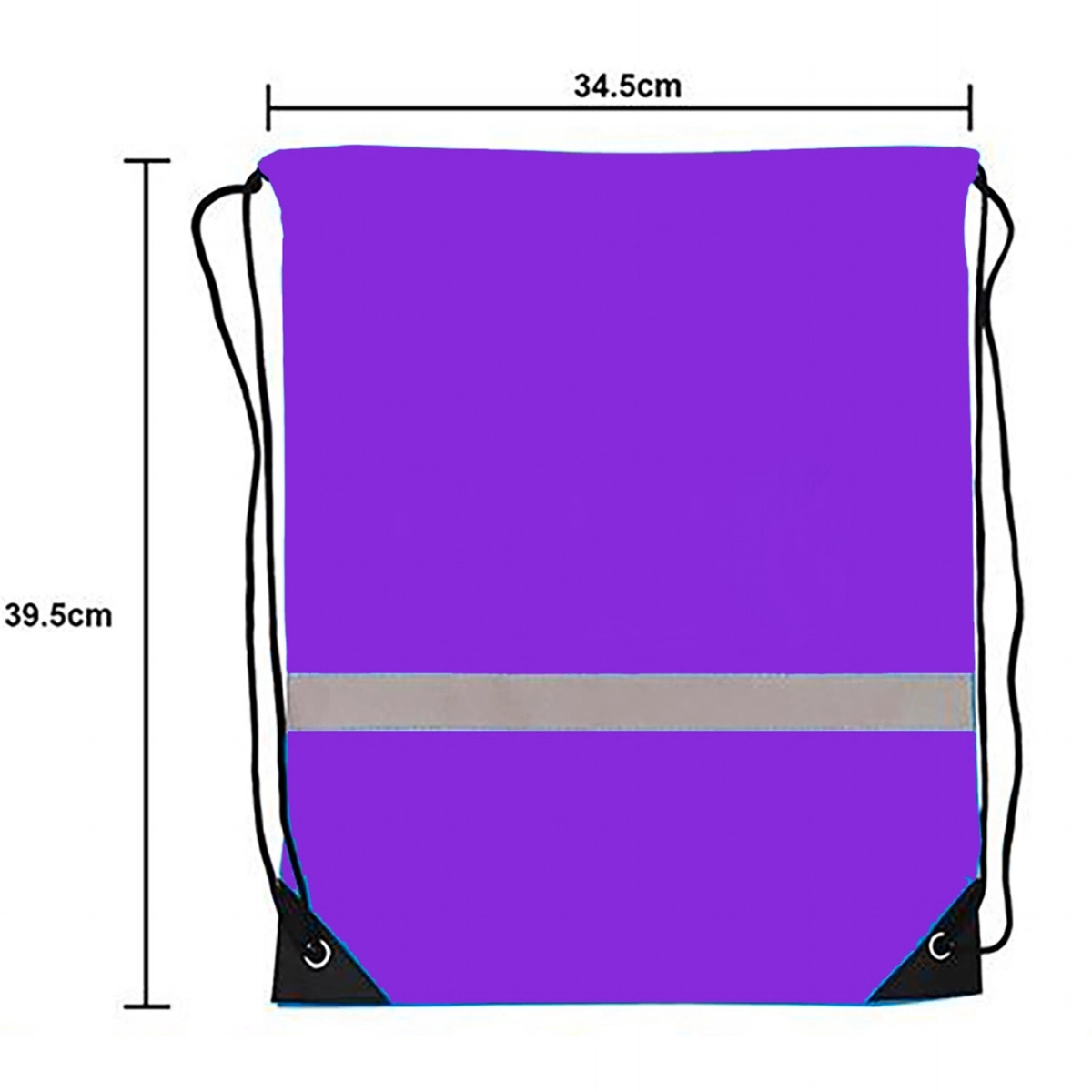 String Bags with Reflective Stripe 4