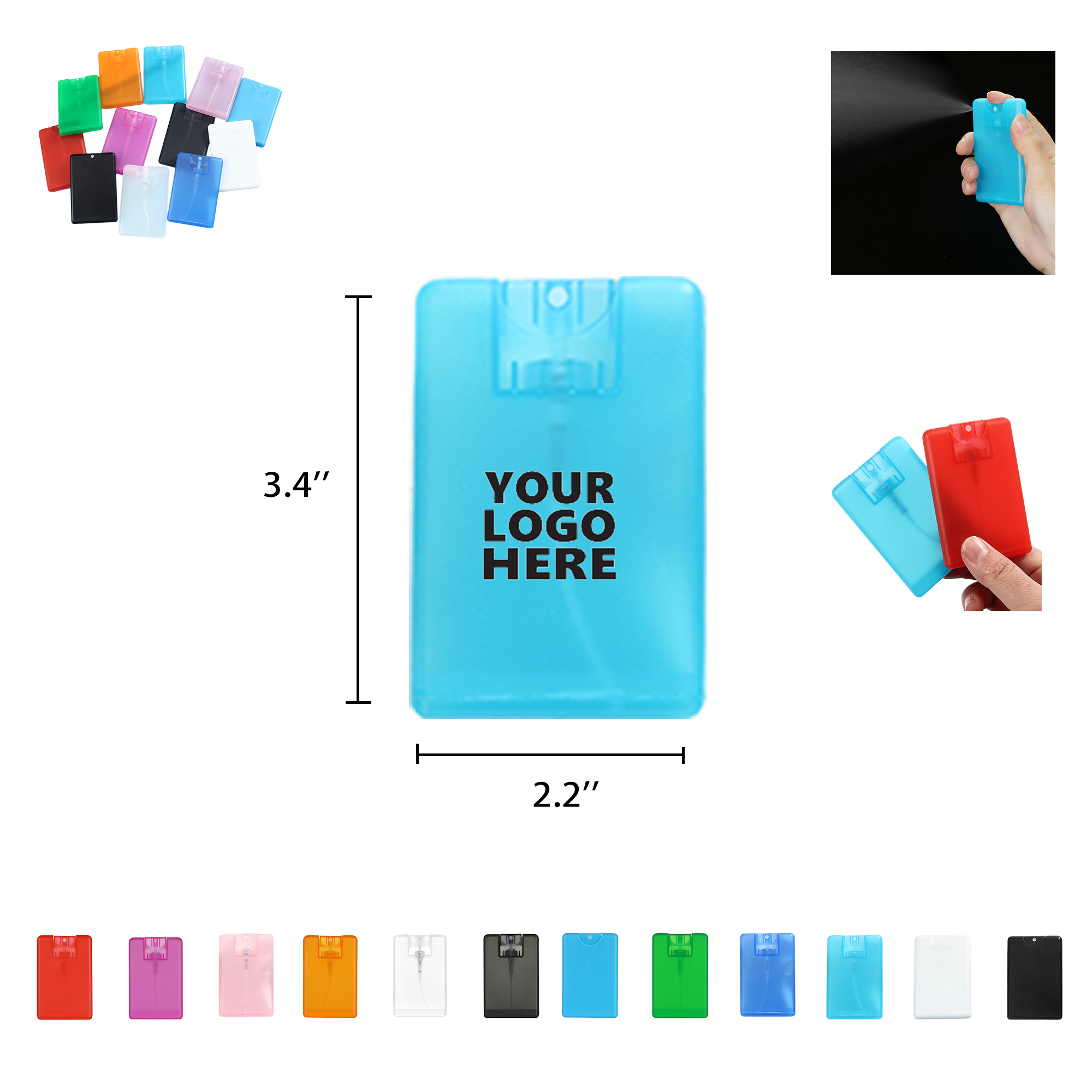 Credit Card Hand Sanitizer Spray Bottle MOQ100 1