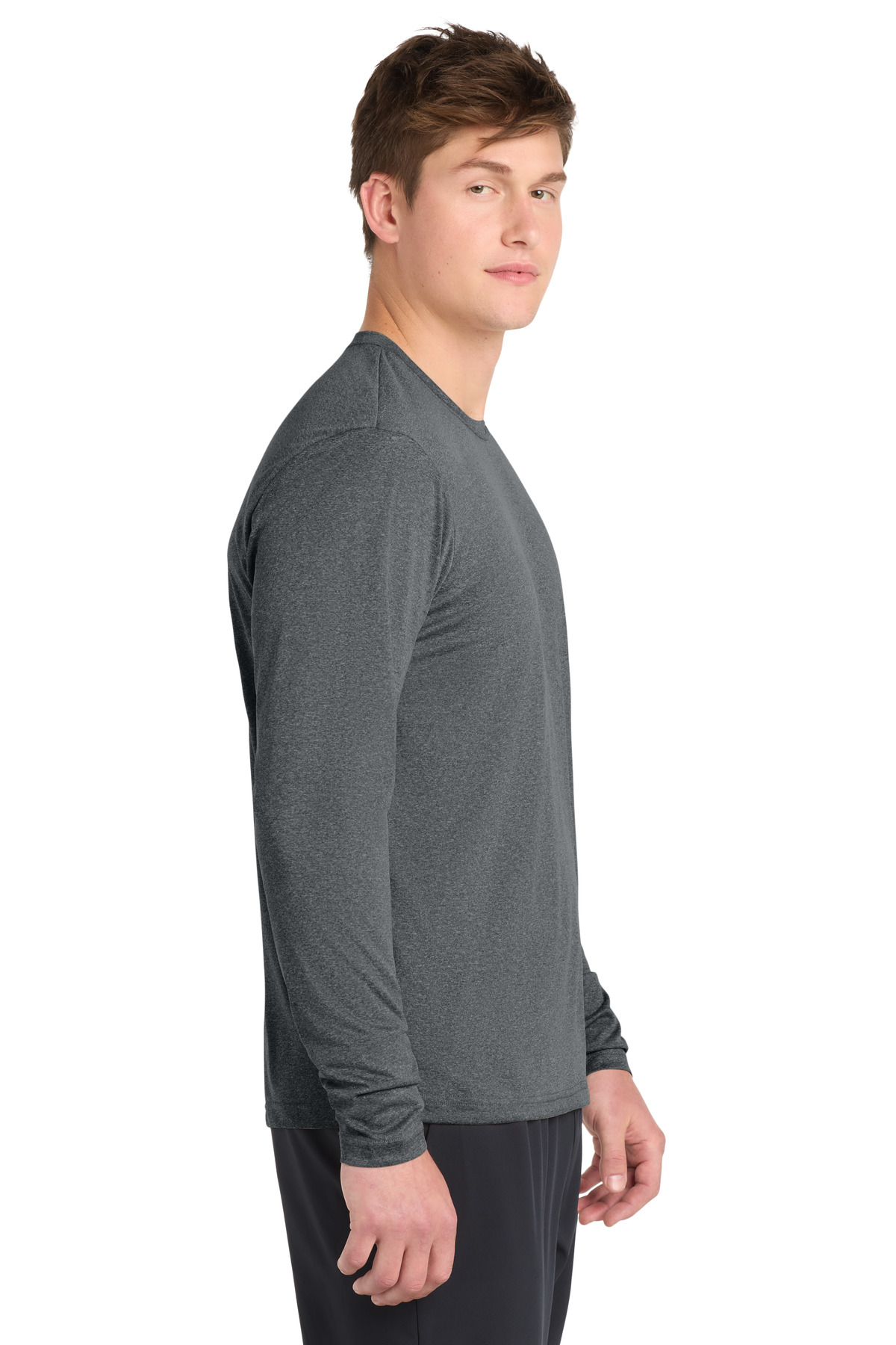 Sport-Tek Long Sleeve Heather Contender Tee. ST360LS 1