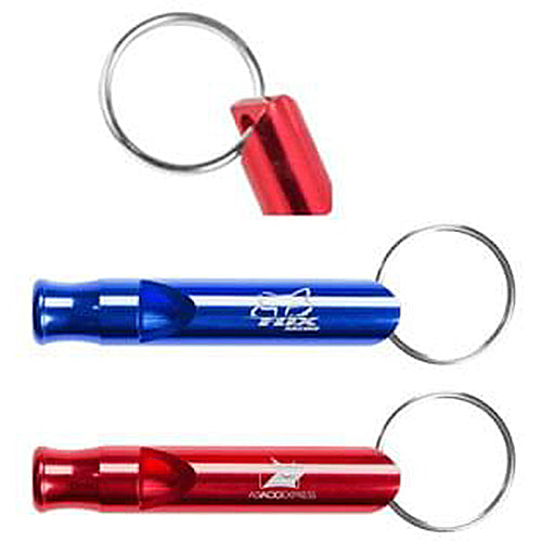 Aluminum Metal Whistle Key Chain 1