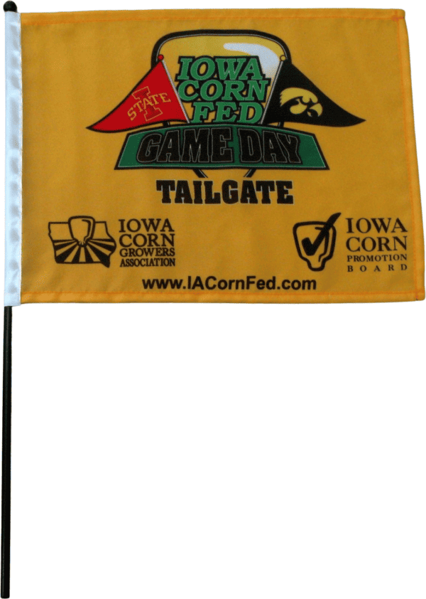 8x12in Stick Flags - Custom Printed - Polyester 4