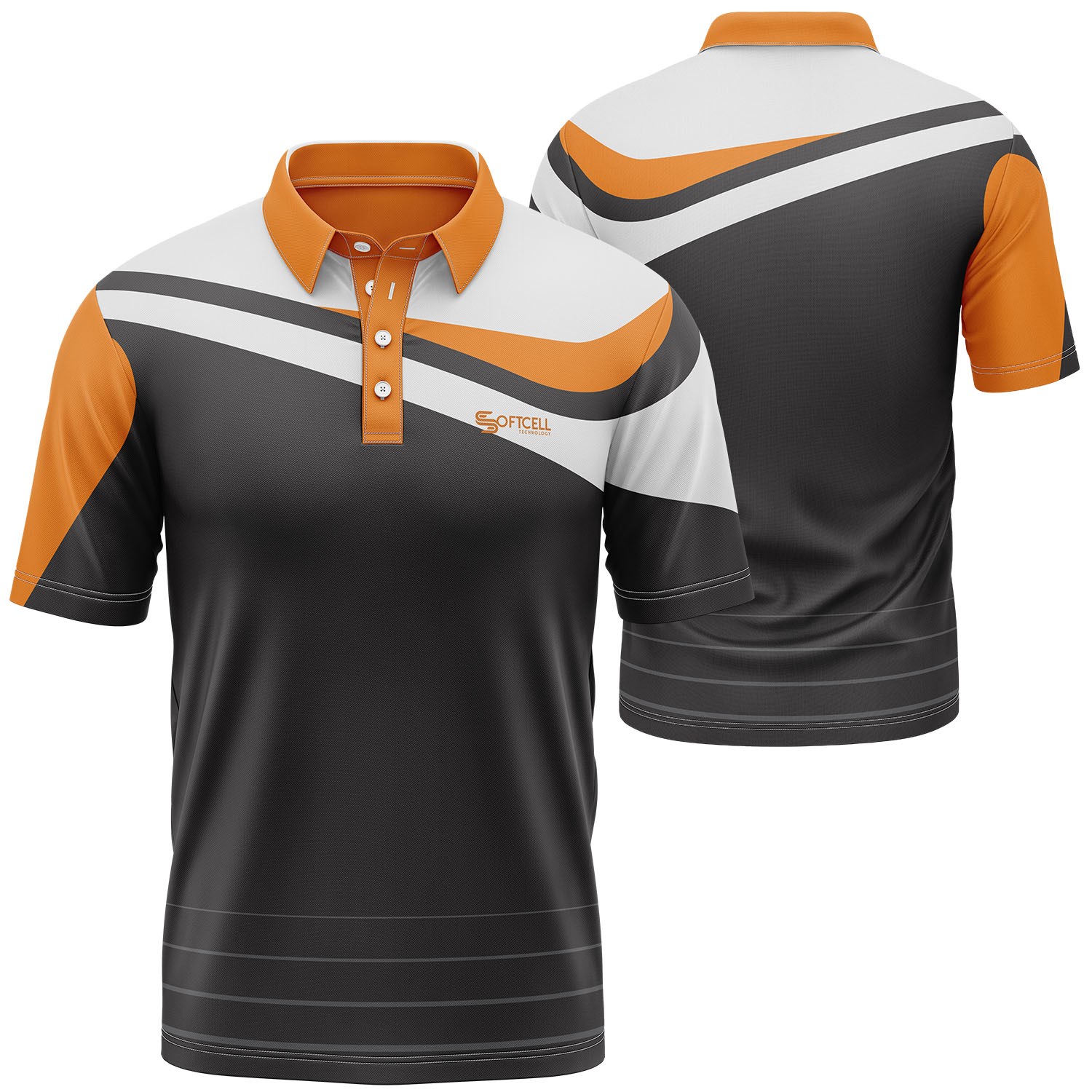 Rock'it 3-Day Unisex 160 GSM lightweight Brushed Milk Silk Sublimation Short Sleeve Polo shirt 5