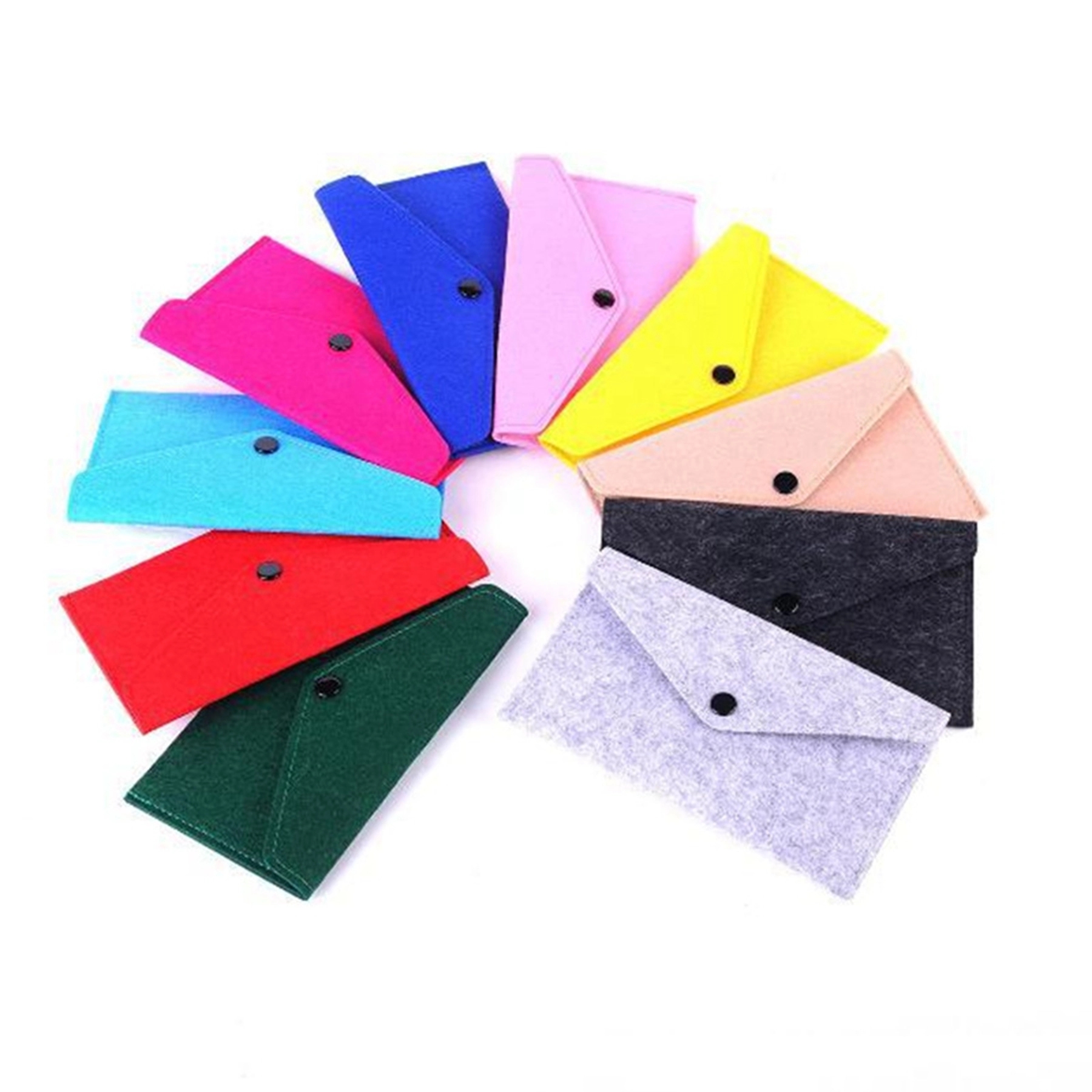 Non Woven Felt Pencil Case With Button 4