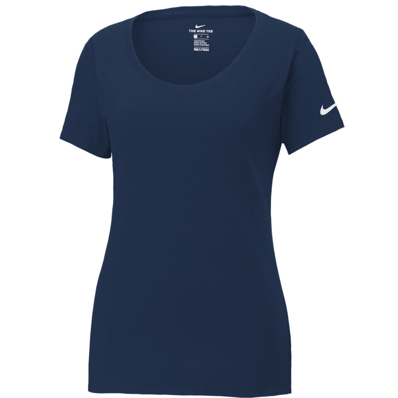 Nike Ladies Dri-FIT Cotton/Poly Scoop Neck Tee. 2